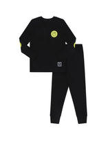 Pima Cotton Black Patch Boys Pajama Set