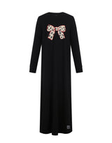 Kids and Teen Pima Cotton Leopard Bow Nightgown