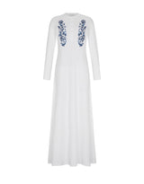 Elegant Blue Motif Nightgown