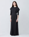 Vertical Textured Empire Sleeveless Lined Maxi Dress Shabbos Robe