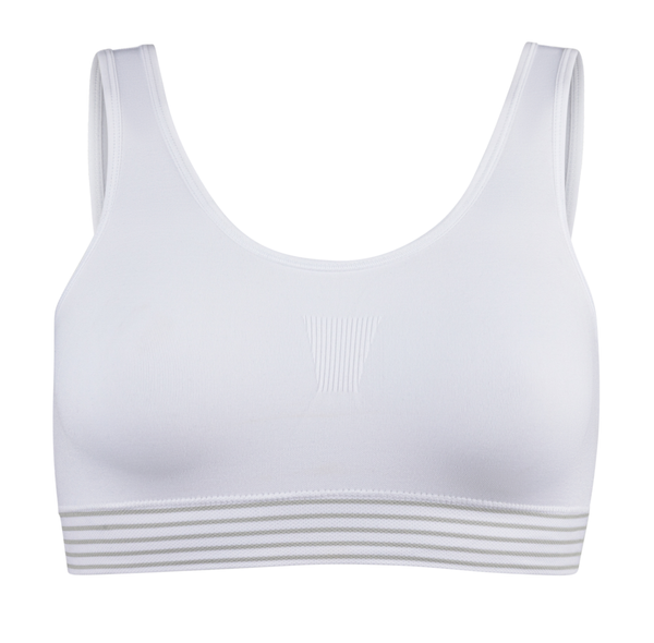 Seamless Sports Bra for Women White