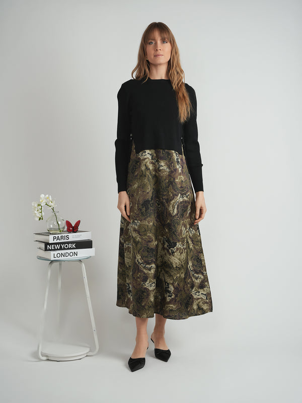 MiuMax - Cropped Double Tie Sweater