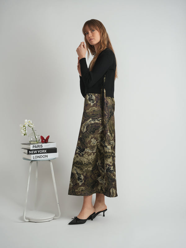 MiuMax - Cropped Double Tie Sweater