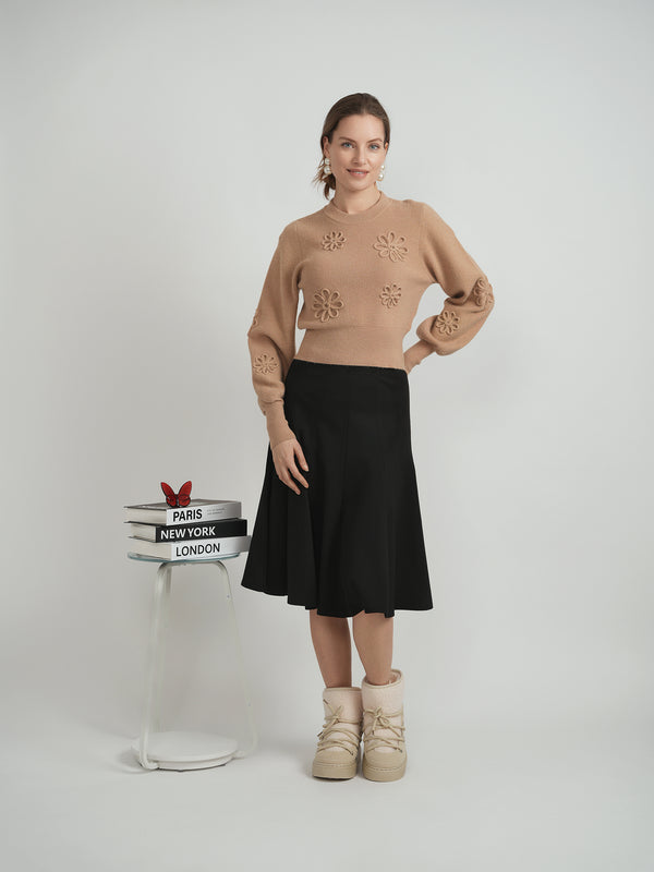 Birch - Ribbed Applique Sweater