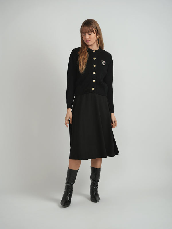 Milan Italy - Emblem Knit Cardigan