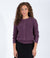 Lavender Knit Sweater With Classic Cable Detail