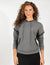 Dark Grey Pullover Hoodie With Soft Fabric, Kangaroo Pocket