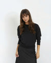 Black Sweatshirt With Dolman Sleeves