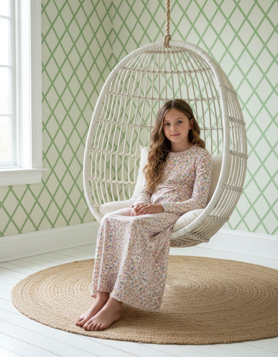 Pima Cotton Meadow Teen Nightgown