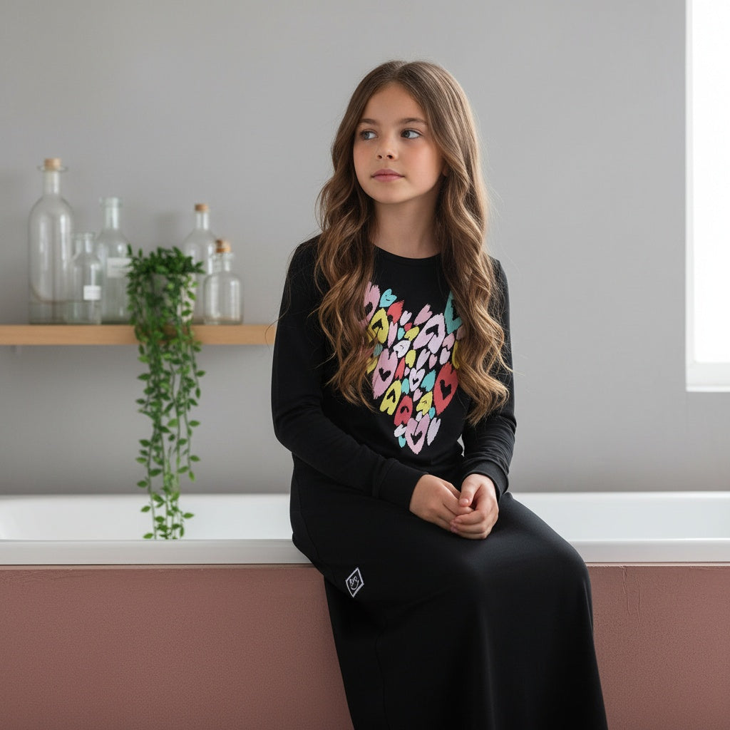 Kids and Teen Pima CottonPastel Heart Nightgown