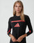 Pull On Nightgown with Sport Motif Black Red