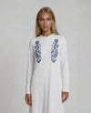 Elegant Blue Motif Nightgown