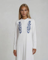 Elegant Blue Motif Nightgown