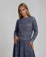 Denim Mist Top