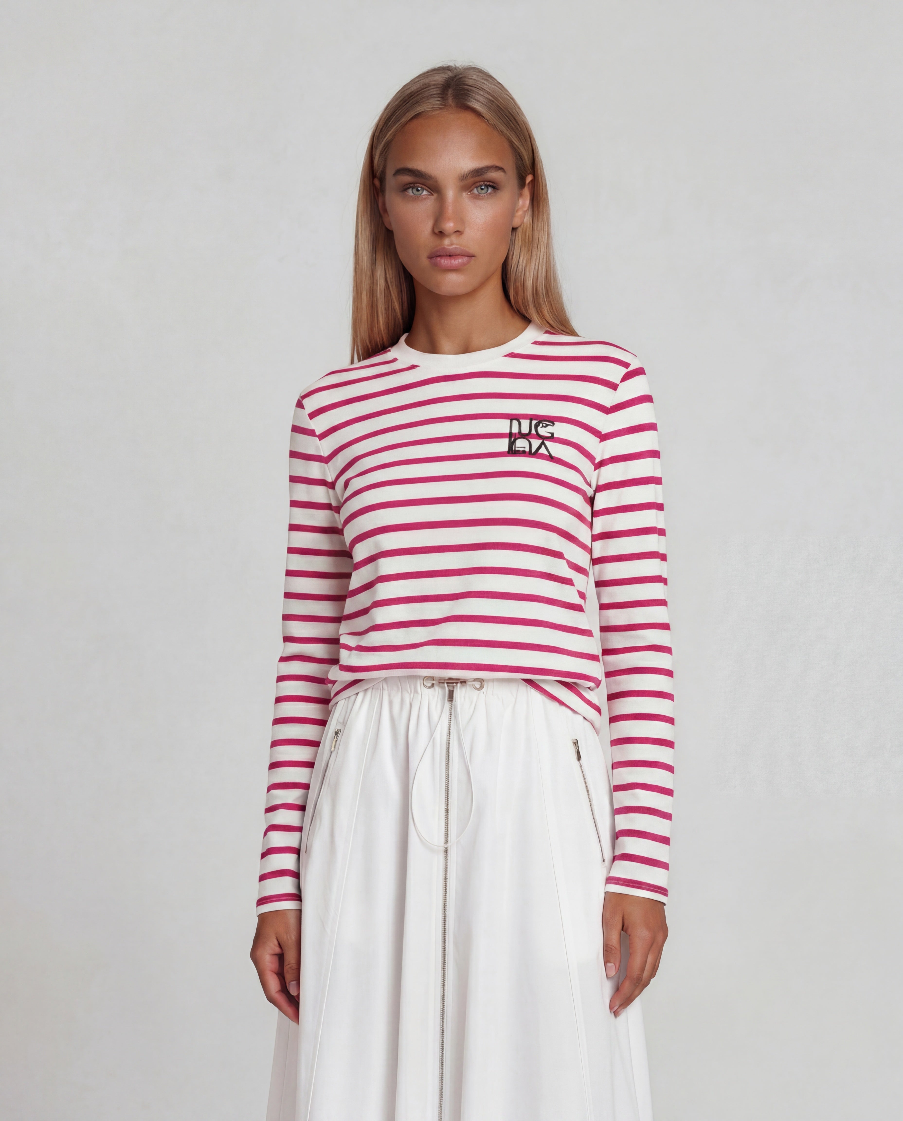 Nautical Red Stripe Essential Top