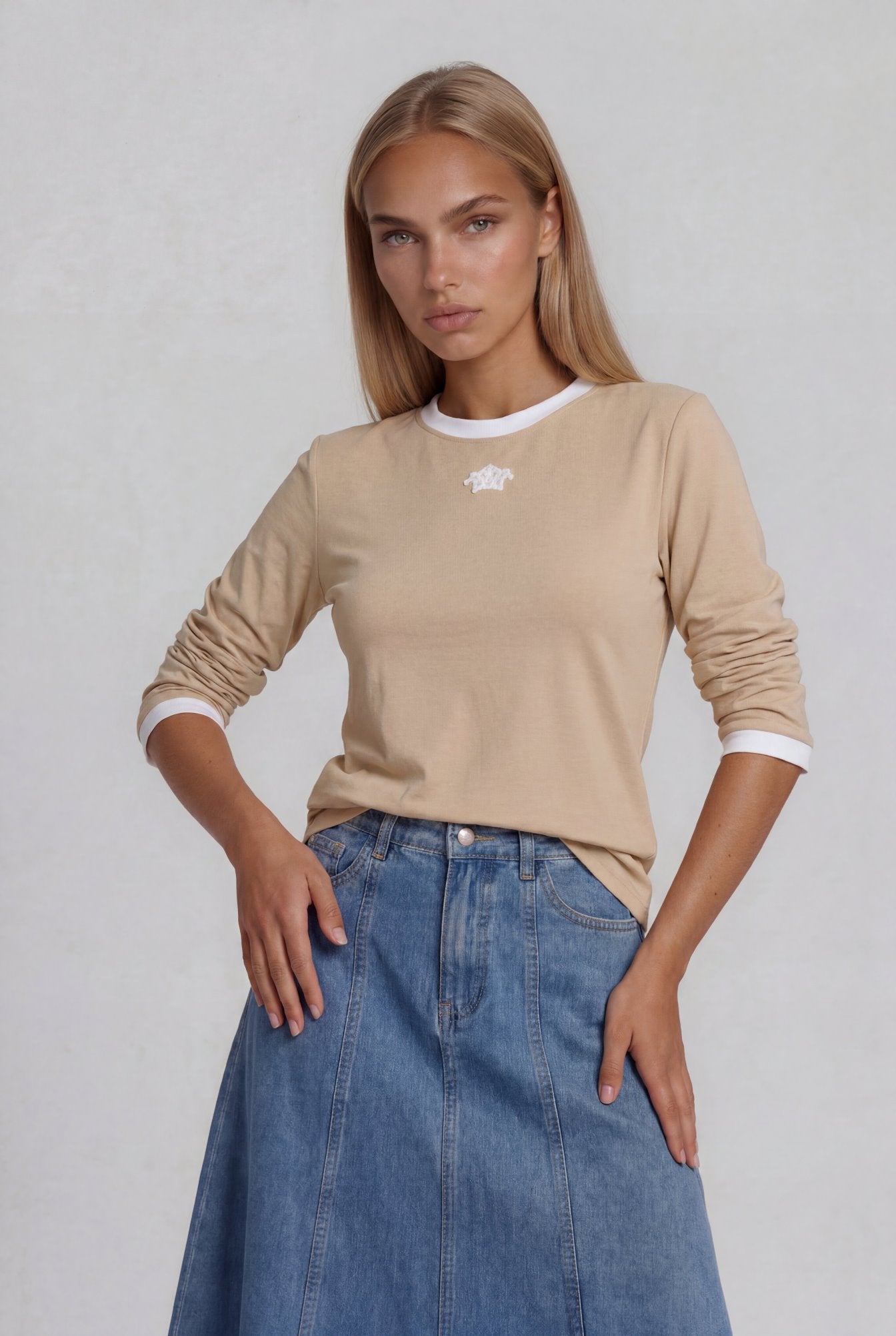 Khaki Everyday Top