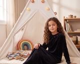 Black Velvet Bow Nightgown