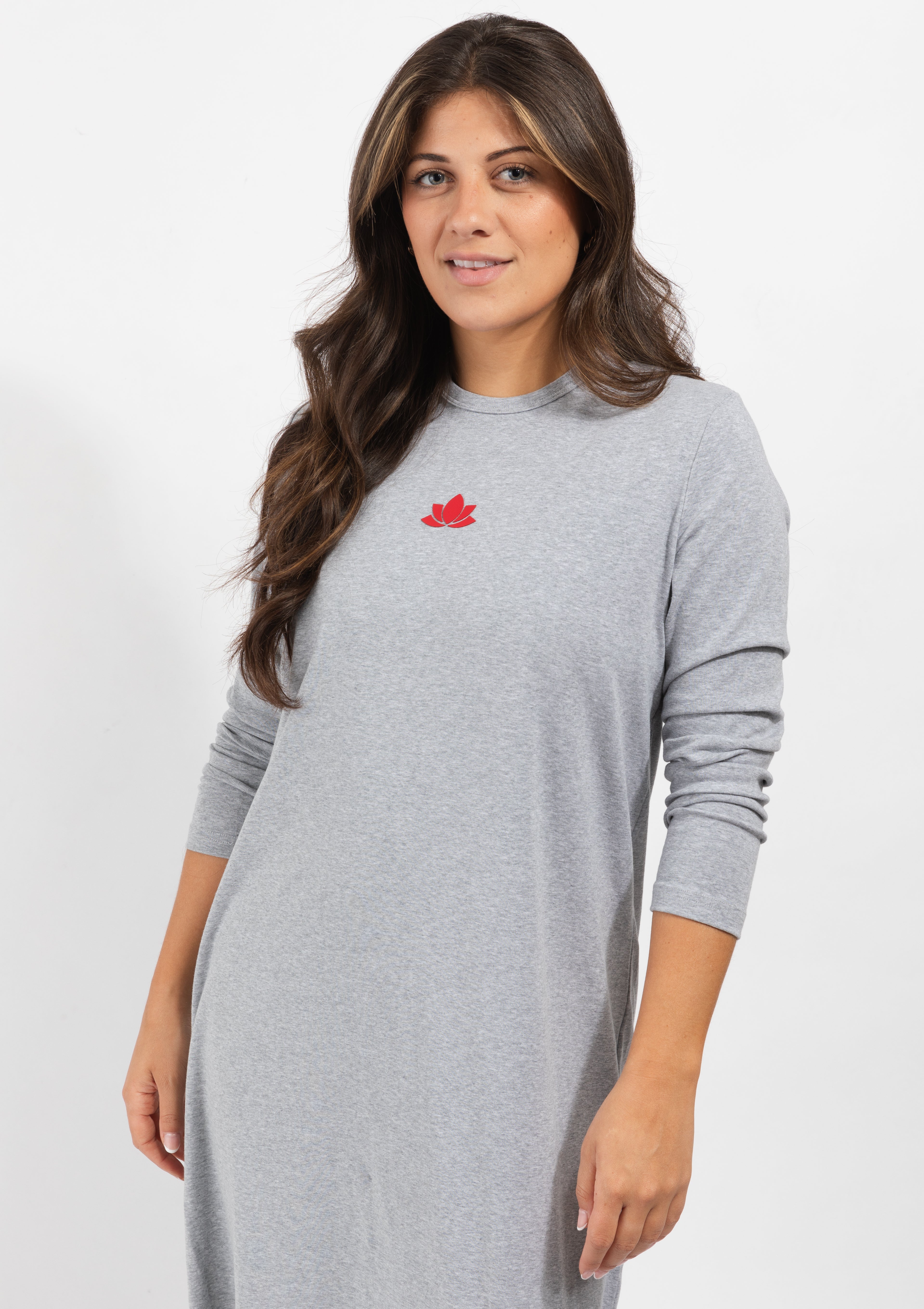 Pull On Nightgown Grey
