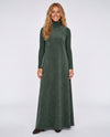 Forest Green Suede Jumper Maxi Dress