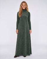 Forest Green Suede Jumper Maxi Dress