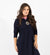 Pull On Sweatshirt Style Nightgown Navy