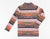 Multicolor Ribbed Knit Turtleneck