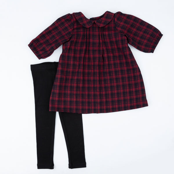 Tartan Plaid Toddler Set Red