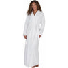 Terry Wrap Long Belted Bathrobe With Hood White
