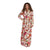 Long Terry Wrap Belted Blossom Floral Bathrobe