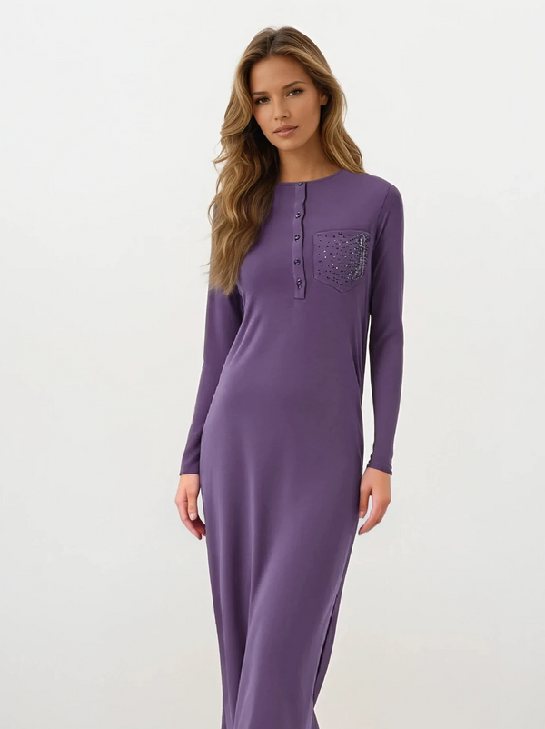 Button Front Nightgown