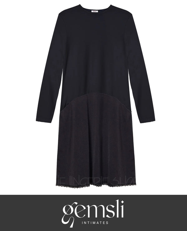 Gemsli FK312 Long Sleeve Solid Color Combination Full Slip