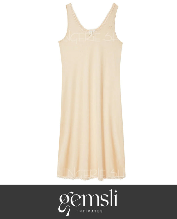 Gemsli FK400 Lace Trimmed Basic Non-Cling Full Slip