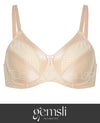 Gemsli GBR200 Dot Mesh Minimizer Underwire Bra