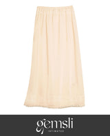 Gemsli HK300 Nylon Half Slip with Lace Beige