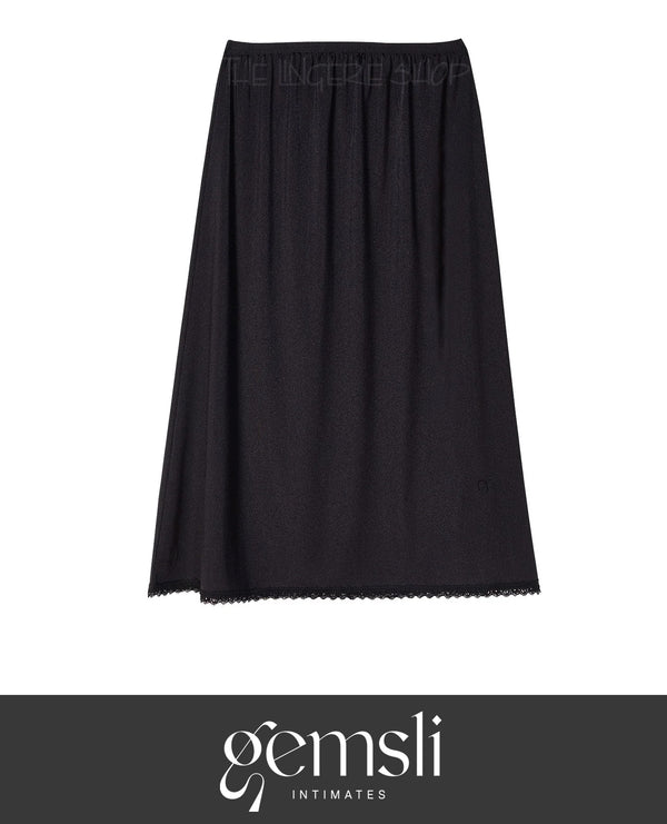 Gemsli HK300 Nylon Half Slip with Lace Black