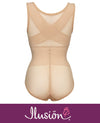 Illusion EI7193 Back Support Wear-Your-Own-Bra Shaper Bodysuit