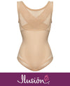 Illusion EI7193 Back Support Wear-Your-Own-Bra Shaper Bodysuit