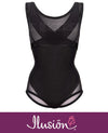 Illusion EI7193 Back Support Wear-Your-Own-Bra Shaper Bodysuit Black