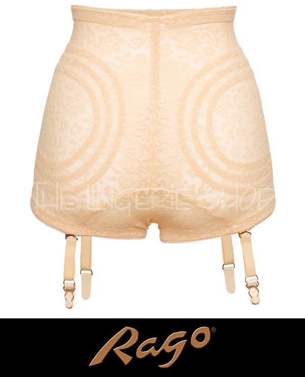 Rago 6197 Lacette Extra Firm Shaping Brief Panty with Garters