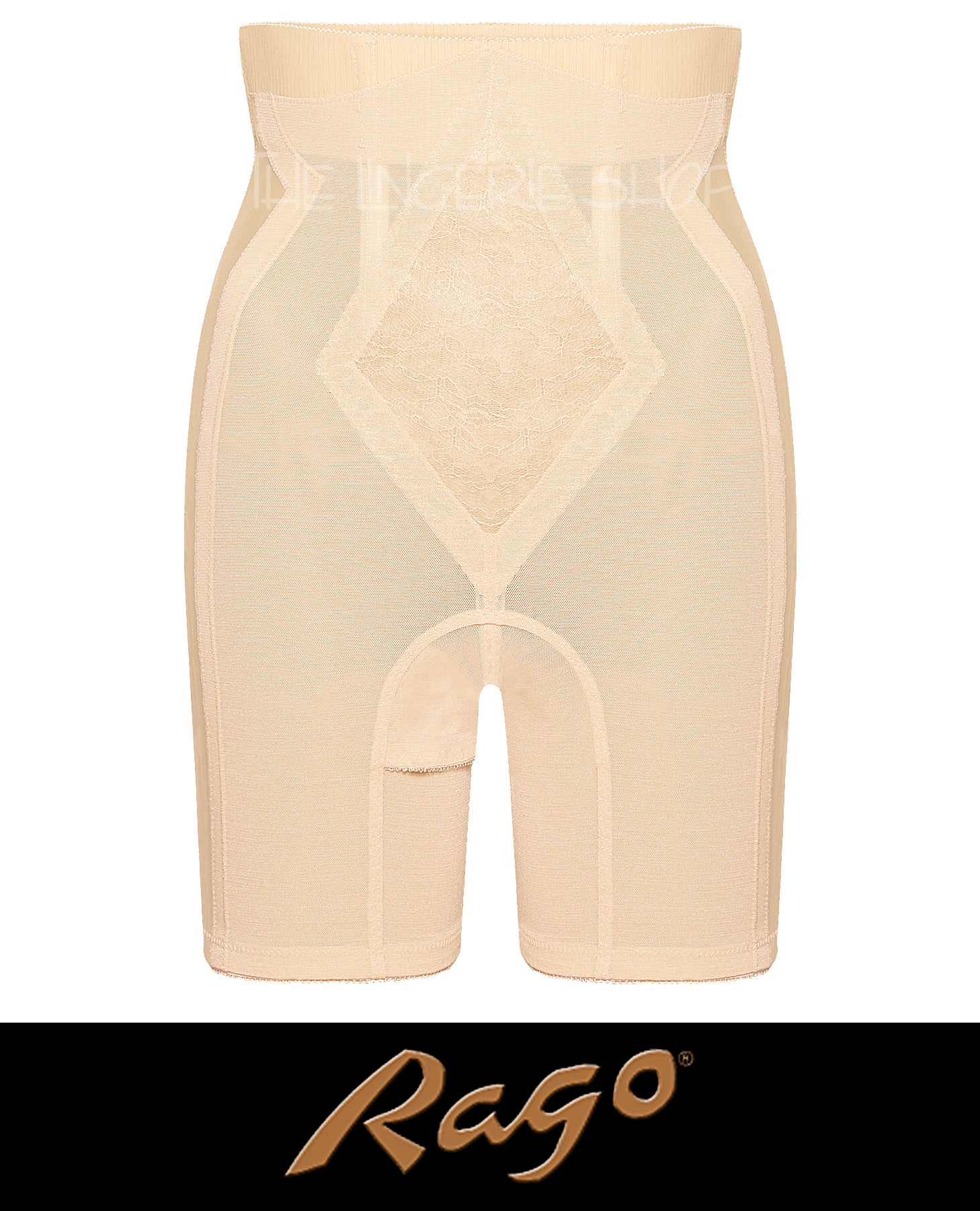 Rago RG696 High Waist Leg Shaper Firm Shaping Girdle Beige
