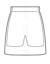 Quick Dry Swim Skirt with Attached Shorts Black