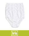 Iris Whites 3-Pack Ultra Comfort Cotton Brief Panties