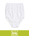 Iris Whites 3-Pack Ultra Comfort Cotton Brief Panties