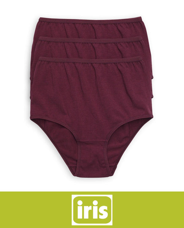 Iris 3-Pack Ultra Comfort Cotton Brief Panties