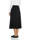 29" Lined Flare Yoke Skirt Black
