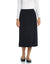29" Lined Elastic Waist Straight Matte Jersey Skirt Black