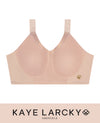 Abergele-Kaye Larcky 21010/D003 Ultra-Comfy Smoothing Minimizer Stylish Ribbed Back Comfy Stretch Shoulder Straps No-Show Under Clothes