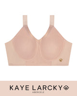 Abergele-Kaye Larcky 21010/D003 Ultra-Comfy Smoothing Minimizer Stylish Ribbed Back Comfy Stretch Shoulder Straps No-Show Under Clothes