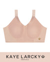 Abergele-Kaye Larcky 21010/D003 Ultra-Comfy Smoothing Minimizer Stylish Ribbed Back Comfy Stretch Shoulder Straps No-Show Under Clothes