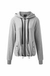 Terry Zip-up Hoodie Grey